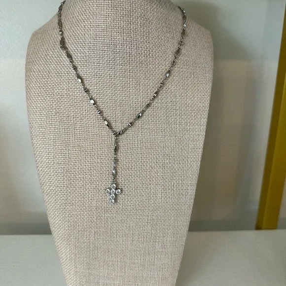 Park Lane Eden Necklace - Silver Cross Necklace - Picture 2 of 3
